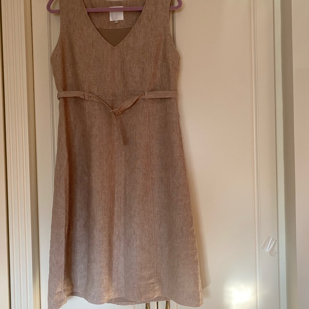 InWear Sleeveless , Linen , fully lined summer dress . Sz 42